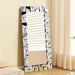 Full Length Floor Mirror, 31.5" X 63" Oversized Glam Rectangle Standing Mirror with 3D Silver Glass Frame for Bedroom, Dressing Room & Living Room