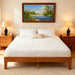 12 Inch Solid Wood Platform Bed with Wooden Slats, No Headboard, No Box Spring Needed, Easy Assembly, Queen