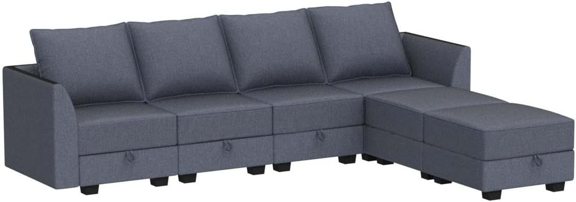 Modular Sectional Sofa with Storage Chaise