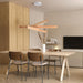 Handcrafted Premium Solid Ash Wood ThreeLight Pendant