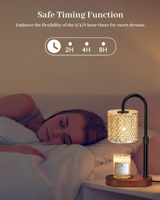 Candle Warmer Lamp with Timer Dimmer Height Adjustable for Women Birthday Gift, House Warming Gifts New Home Decor, Electric Candle Warmer Gifts for Women