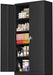 Black Storage Cabinet with Lock & Shelves