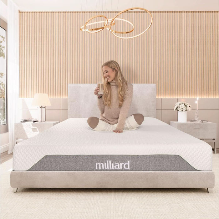 10-Inch Memory Foam Queen Size Mattress, Pressure-Relieving - Firm Memory Foam Mattress, Best Mattress for Classic Comfort, Restful Sleep - Soft Memory Foam Mattress