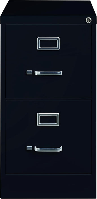 Hirsh Industries 25" Deep Commercial 2 Drawer Letter Size High Side Vertical File Cabinet Color: Black