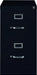 Hirsh Industries 25" Deep Commercial 2 Drawer Letter Size High Side Vertical File Cabinet Color: Black