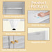 SeventyOneInch Industrial Metal Wardrobe Cabinet Hanging Rod