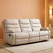 3 Seater Recliner Sofa Set, Anti-Scratch Reclining Loveseat Sofa & Couch for Living Room, RV, Home Theater Apartment(Beige, 3 Seater Sofa)