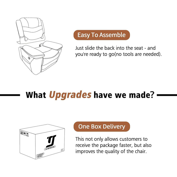 Grey Swivel Recliner with Massage & Heat