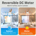 Contemporary 42 Inch Brushless Ceiling Fan Control