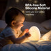Night Light for Kids, Baby Egg Light with 7 Colors Changing Mode & Stepless Dimming, Nursery Night Lamp BPA Free,Rechargeable Egg Night Light for Breastfeeding 1H Timer & Touch Control, Wood