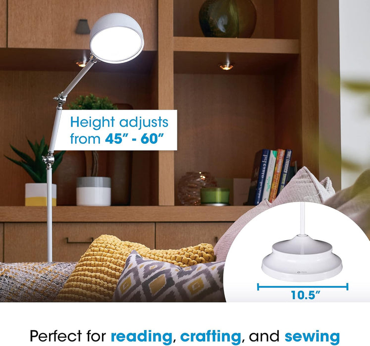 OttLite Pharmacy LED Floor Luminaire Adjustable Neck