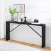 Console Table, 62.2" Long Sofa Table behind Couch, Narrow Entryway Table, Farmhouse Dining Table with Angled Metal Frame, Industrial Console Table for Entryway, Black CTHB15801 | Sofa Table, behind Couch, for Entryway