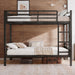 Full Over Full IndustrialGradeMetal Bunk Bed Ladder
