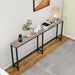 Sofa Tables Console Table with USB Ports,Behind Couch Table with Oulets & USB Ports,Narrow Entryway Table, Skinny Hallway Tables,Grey