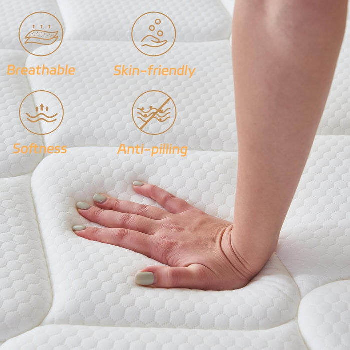 Full Size 12Inch MemoryFoam HybridPocketCoil Mattress