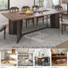 78Inch Large Dining Table for 6 8 People,Wooden Rectangular Kitchen Table W/Waterproof Tabletop,Large Rectangle Furniture W/Adjustable Legs,Brown Dinner Table for Kitchen Dining Room(78In)
