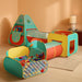 5Pc Kids Play Tent for Toddlers with Ball Pit, Crawl Tunnel, Indoor & Outdoor Playhouse, Jungle Gym, Toys for Boys & Girls, Includes Dart Balls, Teepee & Basketball Hoops