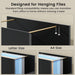 60Inch Filing Cabinet With Adjustable Shelf Storage
