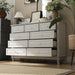 9 Drawer Dresser for Bedroom, White Dresser with Rubberwood Legs