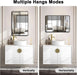 24x36 Matte Black Rectangular Mirrors Bathroom Vanity