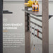 Wooden Grill Gazebo with AC Power Port, 8 X 12 Ft. Steel Hardtop Outdoor Gazebo for Year-Round Grilling, Cedar Framed Gazebo with Built-In Electrical Outlets and Decorative Fence, Black