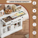 Sideboard Buffet Cabinet with Glass Doors and Adjustable Shelves
