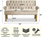 Beige Loveseat Sofa for Living Room