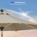 Patio Umbrella 10Ft Market Table round Push Button Tilt, Beige