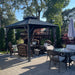12x12 Hardtop Gazebo Featuring Aluminum Frame Netting