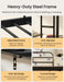 Black FullOverFull Metal BunkBed DetachableRails HeavyDuty