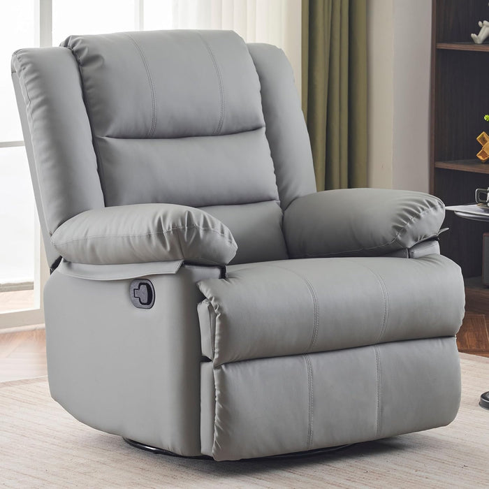 Overstuffed Rocker Glider Chair for Living Room