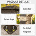 10X14 Feet Outdoor Gazebo Hardtop Curtains Included