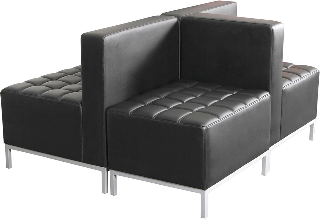 ALEQB8116P 26.38 In. X 26.38 In. X 30.5 In. QUB Series Powered Armless L Sectional - Black