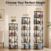 6 Tier Rotating Bookshelf Tower, 360° Revolving Spinningbookcase