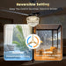 Premium Black Crystal Chandelier Ceiling Fan Remote