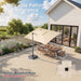 10' X 13 'Patio Umbrella with LED Light Outdoor Cantilever Umbrellas