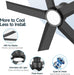 52-Inch Quiet Smart Black Ceiling Fan Brushless