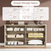 6 Drawer Dresser for Bedroom, Wood Chest of Drawers Handle Free, Large Modern Dresser Storage Cabinet for Living Room, Hallway Entryway