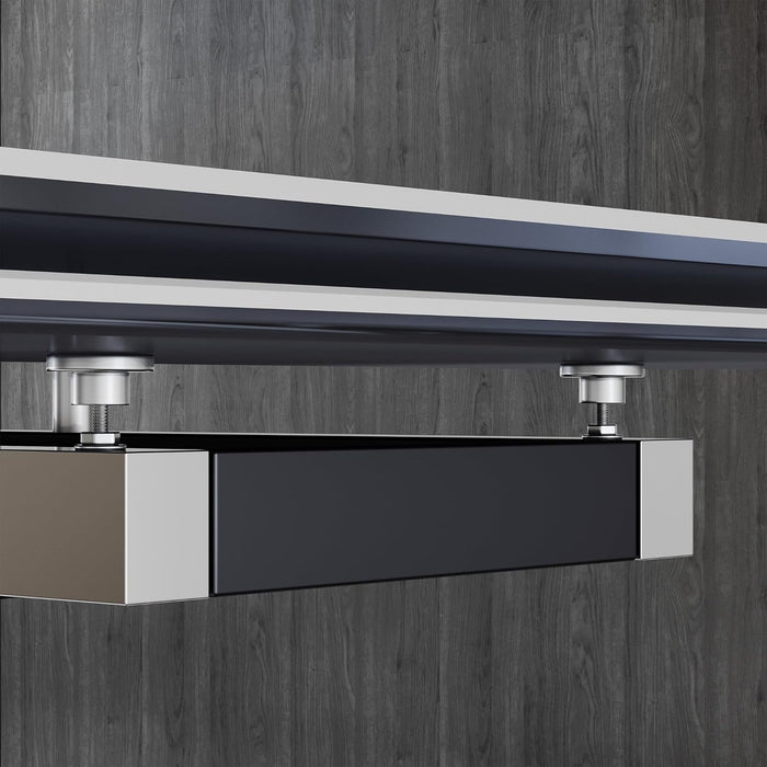 Extendable Dining Table for 8-12 Seat, Flexible Stretch, Tabletop Made from Rock Plate and Tempered Glass, Solid Carbon Steel Base, 35.4" D X 94.5" W X 30" H, White Top