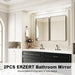 24x36 Matte Black Rectangular Mirrors Bathroom Vanity