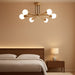 Modern Sputnik Chandelier, 6-Light Ceiling Light, 6 LED Light Bulbs Included for Bedroom,Dining Room,Kitchen,Office (Gold)