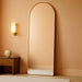 Arched Mirror - Full Length, Standing or Wall Mounted, 58"18", Aluminum Frame - Gold