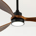 52" Outdoor Ceiling Fan with Light, 6 Speeds, Remote Control, Low Profile for Bedroom, Living Room, Dining Room