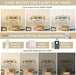 19.7'' Dimmable Modern LED Crystal Chandeliers,Gold Chandelier Light Fixture, 3 Colors Contemporary Pendant Ceiling Light for Dining Room Living Room Kitchen Island Entryway Foyer ,With Remote Control