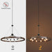 38.2 Inch Wagon Wheel Chandelier Weathered Vintage