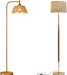 Boho Floor Lamp+Mid-Century Modern Wood Floor Lamp