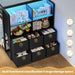 Twin Over Twin BlackPowderCoated Bunk Bed LEDLights