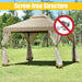 Outdoor 2-Tier 10 Feet X 10 Feet Screw-Free Structure Shelter Gazebo Canopy