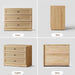 3 Drawer Dresser Set of 2 for Bedroom, 31.3" Wide Wooden Dresser
