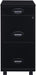 3 Drawers 29.52" Vertical Black Metal Filing Cabinet Lockable Pre-Assembled Movable Letter Size for Home, Office